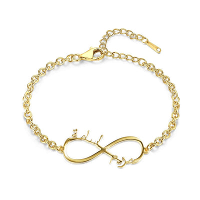 Arabic Infinity Name Bracelet-Novalico-__tab1:description,__tab2:shipping-policy-1,__tab3:return-policy,Color_14K Gold Plated,Color_Rose Gold Plated,Color_Sterling Silver Plated,Number of Names_1 Name,Popular Themes_Arabic,Popular Themes_Infinity Collection,Popular Themes_Mothers Gifts,Style_Personalized,Type_Bracelets