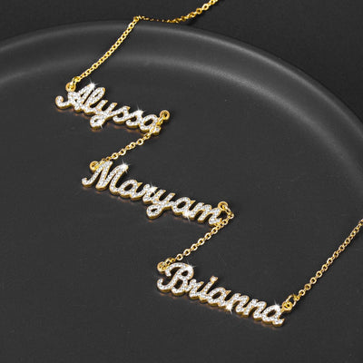 Stacked Names Zirconia Chain Necklaces-Novalico-__tab1:description,__tab2:shipping-policy-1,__tab3:return-policy,Color_14K Gold Plated,Color_Rose Gold Plated,Color_Sterling Silver Plated,Number of Names_2 Names,Number of Names_3 Names,Popular Themes_CZ Diamonds,Popular Themes_Hanging Letters,Popular Themes_Mothers Gifts,Popular Themes_Original Nameplate,Style_Personalized,Type_Necklaces