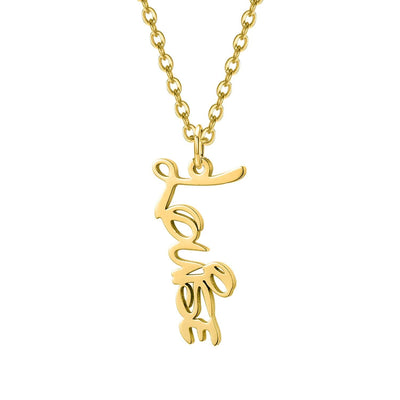 Vertical Disney Style Name Necklace-Novalico-__tab1:description,__tab2:shipping-policy-1,__tab3:return-policy,Color_14K Gold Plated,Color_Rose Gold Plated,Color_Sterling Silver Plated,Number of Names_1 Name,Popular Themes_Original Nameplate,Popular Themes_Vertical Nameplates,Style_Personalized,Type_Necklaces