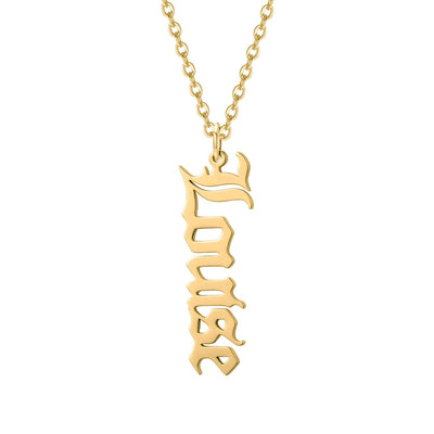Vertical Old English Name Necklace-Novalico-__tab1:description,__tab2:shipping-policy-1,__tab3:return-policy,Color_14K Gold Plated,Color_Rose Gold Plated,Color_Sterling Silver Plated,Number of Names_1 Name,Popular Themes_Original Nameplate,Popular Themes_Vertical Nameplates,Style_Personalized,Type_Necklaces