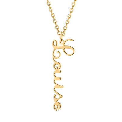 Vertical Script Style Name Necklace-Novalico-__tab1:description,__tab2:shipping-policy-1,__tab3:return-policy,Color_14K Gold Plated,Color_Rose Gold Plated,Color_Sterling Silver Plated,Number of Names_1 Name,Popular Themes_Original Nameplate,Popular Themes_Vertical Nameplates,Style_Personalized,Type_Necklaces