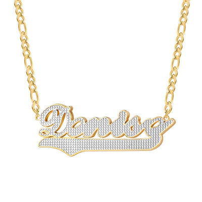 Double Plated Sandy Name Necklace-Novalico-__tab1:description,__tab2:shipping-policy-1,__tab3:return-policy,Color_14K Gold Plated,Color_Rose Gold Plated,Color_Sterling Silver Plated,Number of Names_1 Name,Popular Themes_CZ Diamonds,Style_Personalized,Type_Necklaces