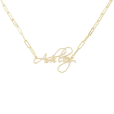 Paperclip Elegant Name Necklace-Novalico-__tab1:description,__tab2:shipping-policy-1,__tab3:return-policy,Color_14K Gold Plated,Color_Rose Gold Plated,Color_Sterling Silver Plated,Number of Names_1 Name,Popular Themes_Paperclip Chain,Style_Personalized,Type_Necklaces