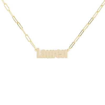 Paperclip Bold Name Necklace-Novalico-__tab1:description,__tab2:shipping-policy-1,__tab3:return-policy,Color_14K Gold Plated,Color_Rose Gold Plated,Color_Sterling Silver Plated,Number of Names_1 Name,Popular Themes_Paperclip Chain,Style_Personalized,Type_Necklaces