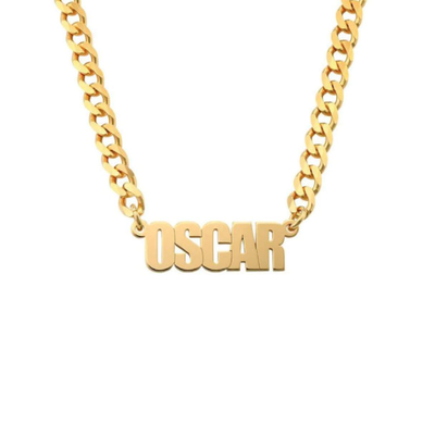 Cuban Link Bold Name Necklace-Novalico-__tab1:description,__tab2:shipping-policy-1,__tab3:return-policy,Color_14K Gold Plated,Color_Rose Gold Plated,Color_Sterling Silver Plated,Popular Themes_Cuban Link Chain,Style_Personalized,Type_Necklaces