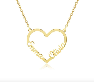 Double Heart Name Necklace-Novalico-__tab1:description,__tab2:shipping-policy-1,__tab3:return-policy,Color_14K Gold Plated,Color_Rose Gold Plated,Color_Sterling Silver Plated,Number of Names_2 Names,Popular Themes_Couples,Popular Themes_Hearts,Popular Themes_Mothers Gifts,Style_Personalized,Type_Necklaces