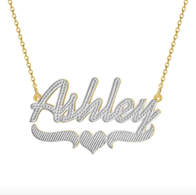 Double Plated Cursive Heart Name Necklace-Novalico-__tab1:description,__tab2:shipping-policy-1,__tab3:return-policy,Number of Names_1 Name,Popular Themes_Double Plated Necklaces,Popular Themes_Hearts,Style_Personalized,Type_Necklaces