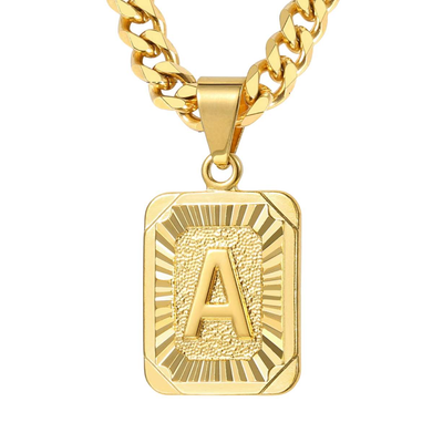 Cuban Link Chain Initial Necklace-Novalico-__tab2:shipping-policy-1,__tab3:return-policy,Color_14K Gold Plated,Popular Themes_Cuban Link Chain,Popular Themes_Initial,Style_Non-Personalized,Style_Personalized,Type_Necklaces