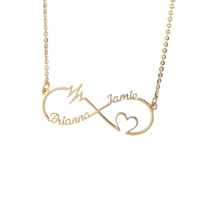 Infinity Heart Beat Name Necklace-Novalico-__tab1:description,__tab2:shipping-policy-1,__tab3:return-policy,Color_14K Gold Plated,Color_Rose Gold Plated,Color_Sterling Silver Plated,Number of Names_1 Name,Number of Names_2 Names,Popular Themes_Hearts,Popular Themes_Infinity Collection,Style_Personalized,Type_Necklaces