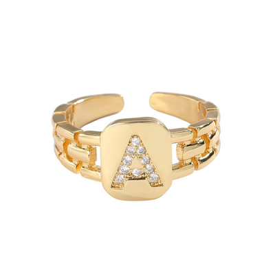 Zirconia Letter Name Ring-Novalico-__tab1:description,__tab2:shipping-policy-1,__tab3:return-policy,Color_14K Gold Plated,Color_Rose Gold Plated,Color_Sterling Silver Plated,Style_Personalized,Type_Rings
