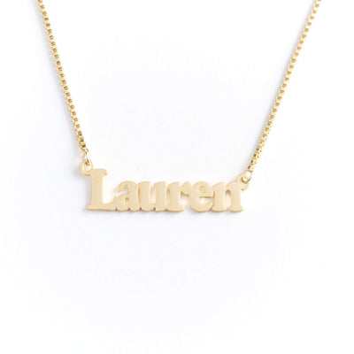 Bold Name Necklace-Novalico-__tab1:description,__tab2:shipping-policy-1,__tab3:return-policy,Color_14K Gold Plated,Color_Rose Gold Plated,Color_Sterling Silver Plated,Number of Names_1 Name,Popular Themes_Original Nameplate,Style_Personalized,Type_Necklaces