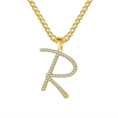 CZ Diamond Cursive Letter Cuban Link Name Necklace-Novalico-__tab1:description,__tab2:shipping-policy-1,__tab3:return-policy,Color_14K Gold Plated,Color_Rose Gold Plated,Color_Sterling Silver Plated,Number of Names_1 Name,Popular Themes_CZ Diamonds,Popular Themes_Hanging Letters,Popular Themes_Original Nameplate,Popular Themes_Vertical Nameplates,Style_Non-Personalized,Style_Personalized,Type_Necklaces